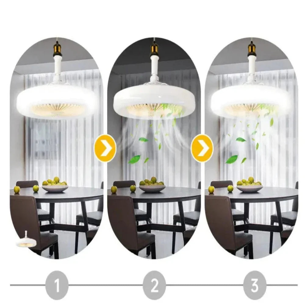 Dimmable Ceiling Fan Light with Remote Control – Elegant 2-in-1 Design for Home Comfort 6