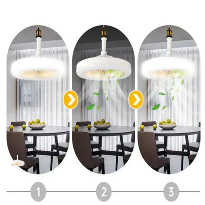 Dimmable Ceiling Fan Light with Remote Control – Elegant 2-in-1 Design for Home Comfort 6