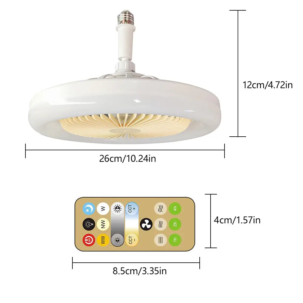 Dimmable Ceiling Fan Light with Remote Control – Elegant 2-in-1 Design for Home Comfort 9