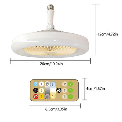 Dimmable Ceiling Fan Light with Remote Control – Elegant 2-in-1 Design for Home Comfort 9