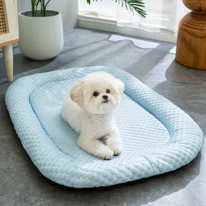 Self-Cooling Dog Bed with Pressure-Activated Gel – Portable and Versatile for All Sizes 1
