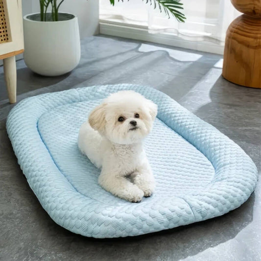 Self-Cooling Dog Bed with Pressure-Activated Gel – Portable and Versatile for All Sizes 1