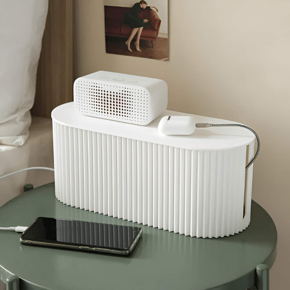 Stylish Cable Management Box in Soft Pastel Colors – Minimalist Design for Home and Office 4