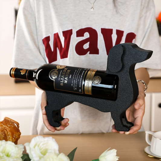 Decorative Dog-Shaped Wine Bottle Holder – Unique Corkhound Design for Wine Lovers 1