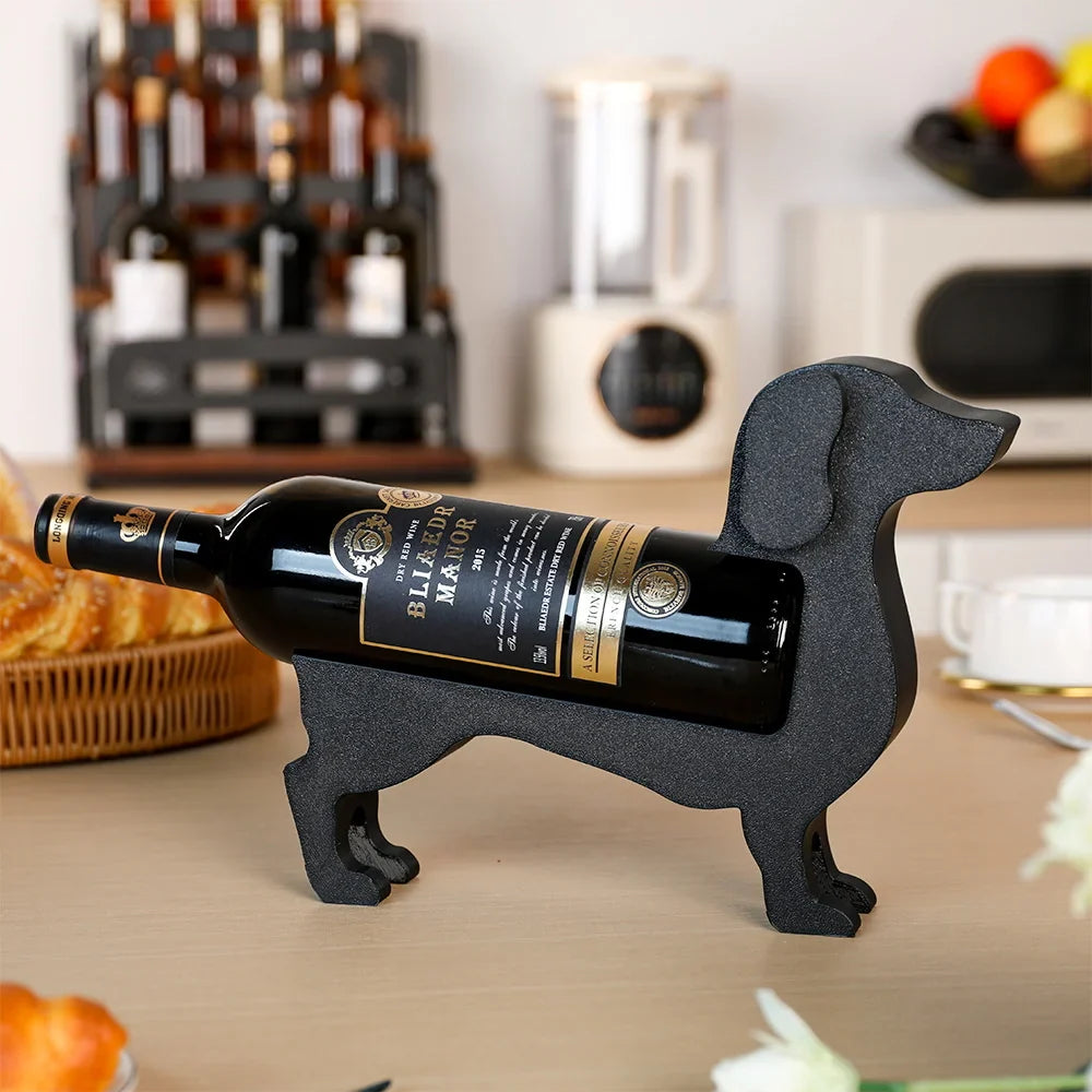 Decorative Dog-Shaped Wine Bottle Holder – Unique Corkhound Design for Wine Lovers 2