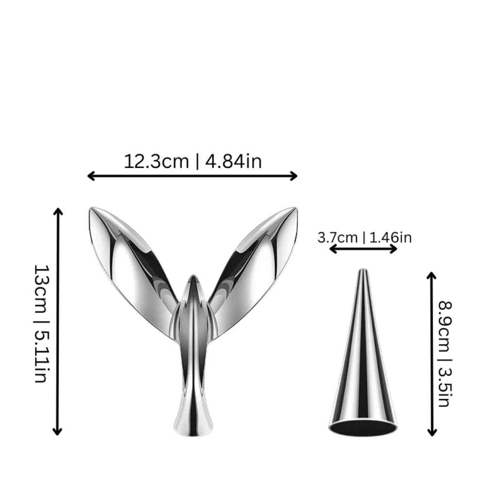 Elegant Bird-Shaped Bottle Opener – Sculptural Metal Corkwing Design for Kitchen and Bar 2