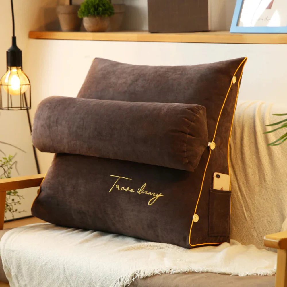 Ergonomic Wedge Back Support Pillow for Reading and Relaxation – Soft and Removable Cover 10