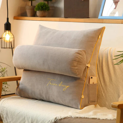 Ergonomic Wedge Back Support Pillow for Reading and Relaxation – Soft and Removable Cover 3