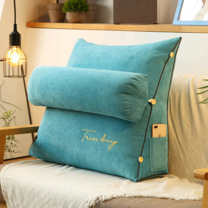 Ergonomic Wedge Back Support Pillow for Reading and Relaxation – Soft and Removable Cover 9