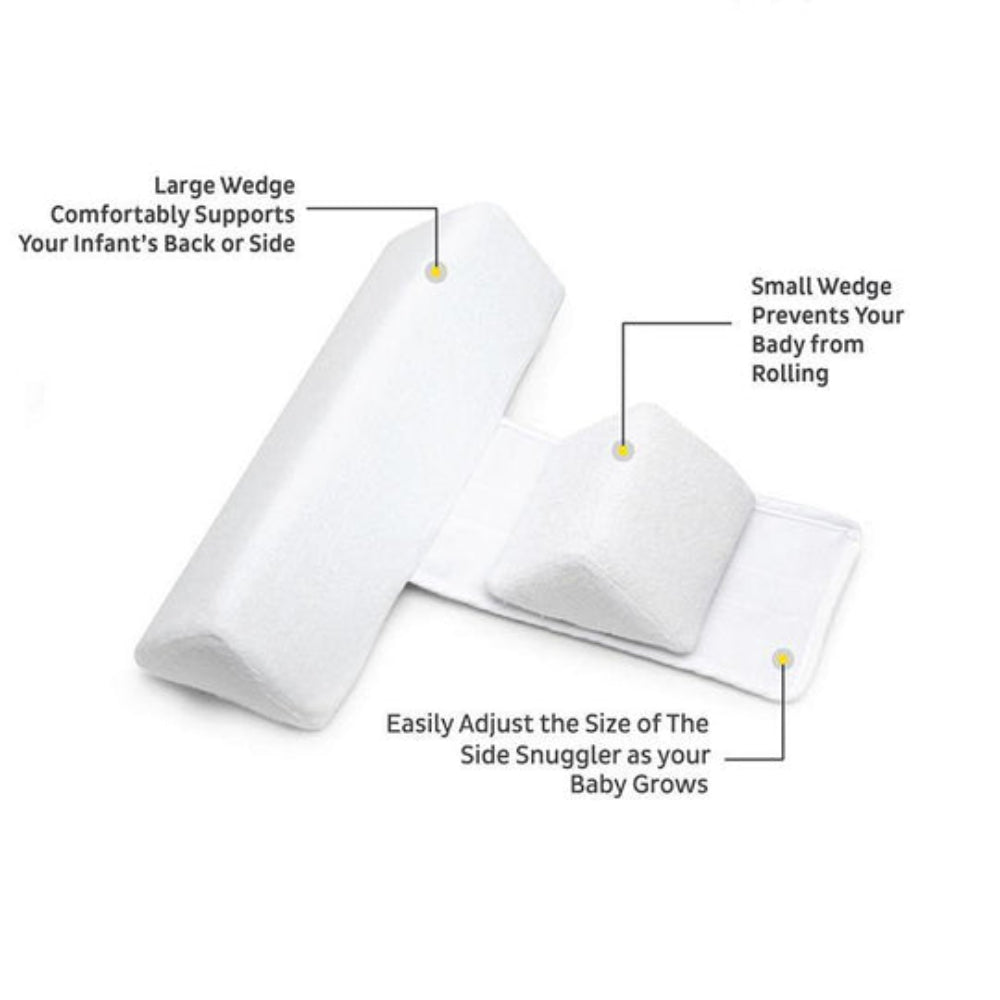 Adjustable Anti-Roll Baby Pillow for Safe Side Sleep – Memory Foam Support for Infants 5