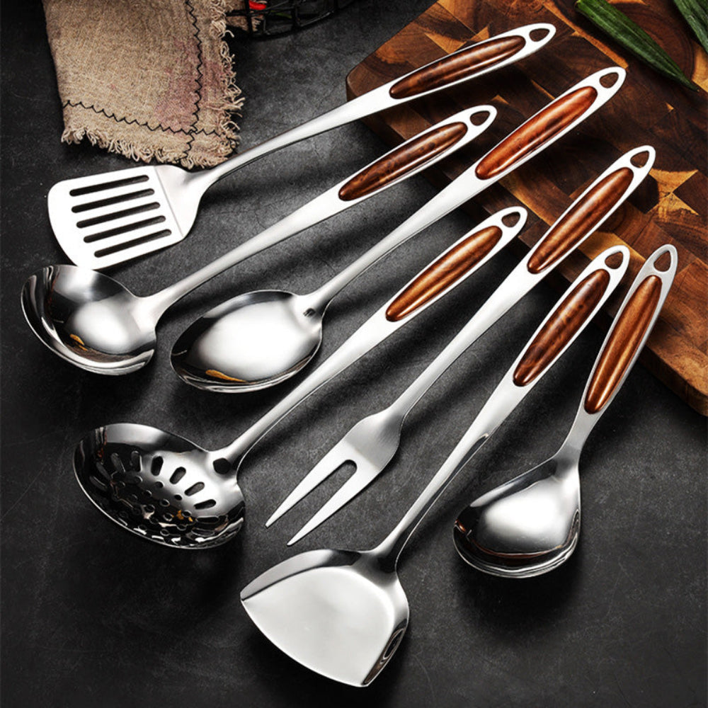 Premium Stainless Steel Kitchen Utensil Set with Ergonomic Handles – Professional Cooking Tools 2