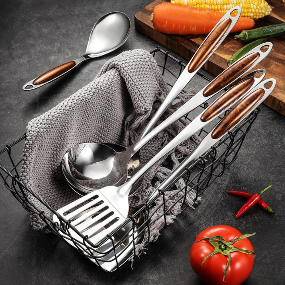 Premium Stainless Steel Kitchen Utensil Set with Ergonomic Handles – Professional Cooking Tools 3