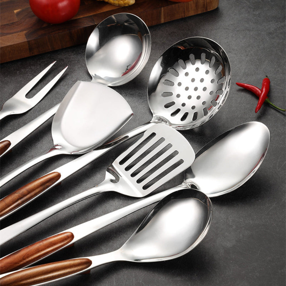 Premium Stainless Steel Kitchen Utensil Set with Ergonomic Handles – Professional Cooking Tools 5
