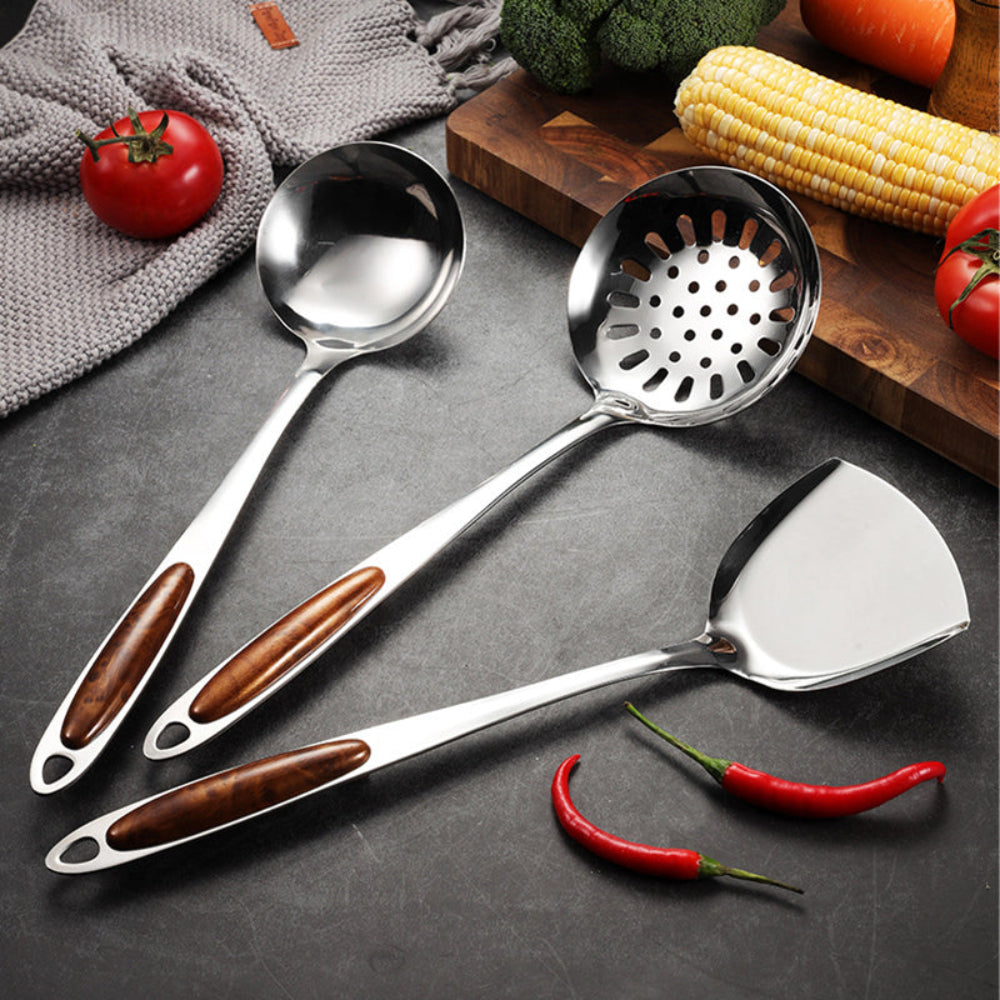 Premium Stainless Steel Kitchen Utensil Set with Ergonomic Handles – Professional Cooking Tools 6