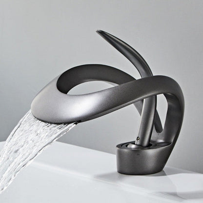 Curvano Modern Bathroom Faucet with Elegant Curve and Chrome Finish 1