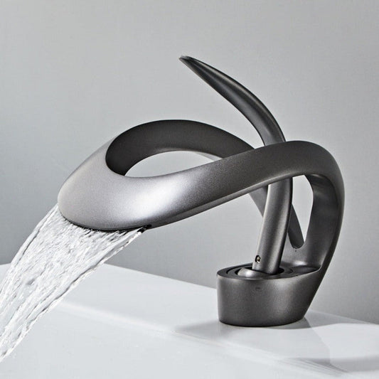 Curvano Modern Bathroom Faucet with Elegant Curve and Chrome Finish 1