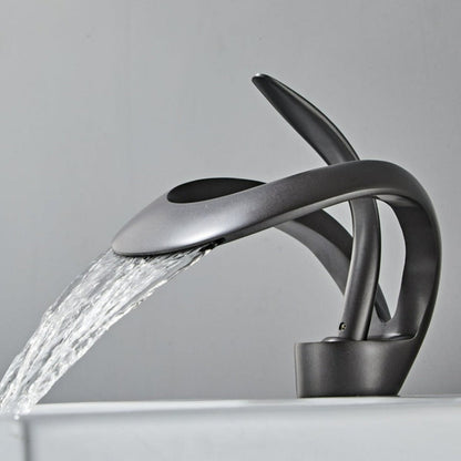 Curvano Modern Bathroom Faucet with Elegant Curve and Chrome Finish 2