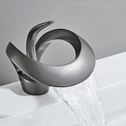 Curvano Modern Bathroom Faucet with Elegant Curve and Chrome Finish 4