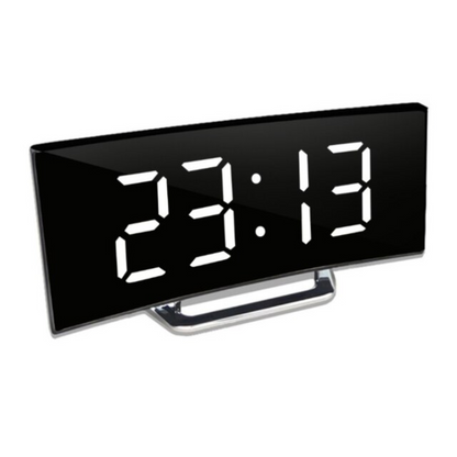 Curved LED Digital Alarm Clock with Dual Alarms and Temperature Display – Modern Design for Stylish Bedrooms 2