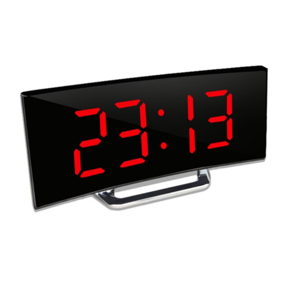 Curved LED Digital Alarm Clock with Dual Alarms and Temperature Display – Modern Design for Stylish Bedrooms 7