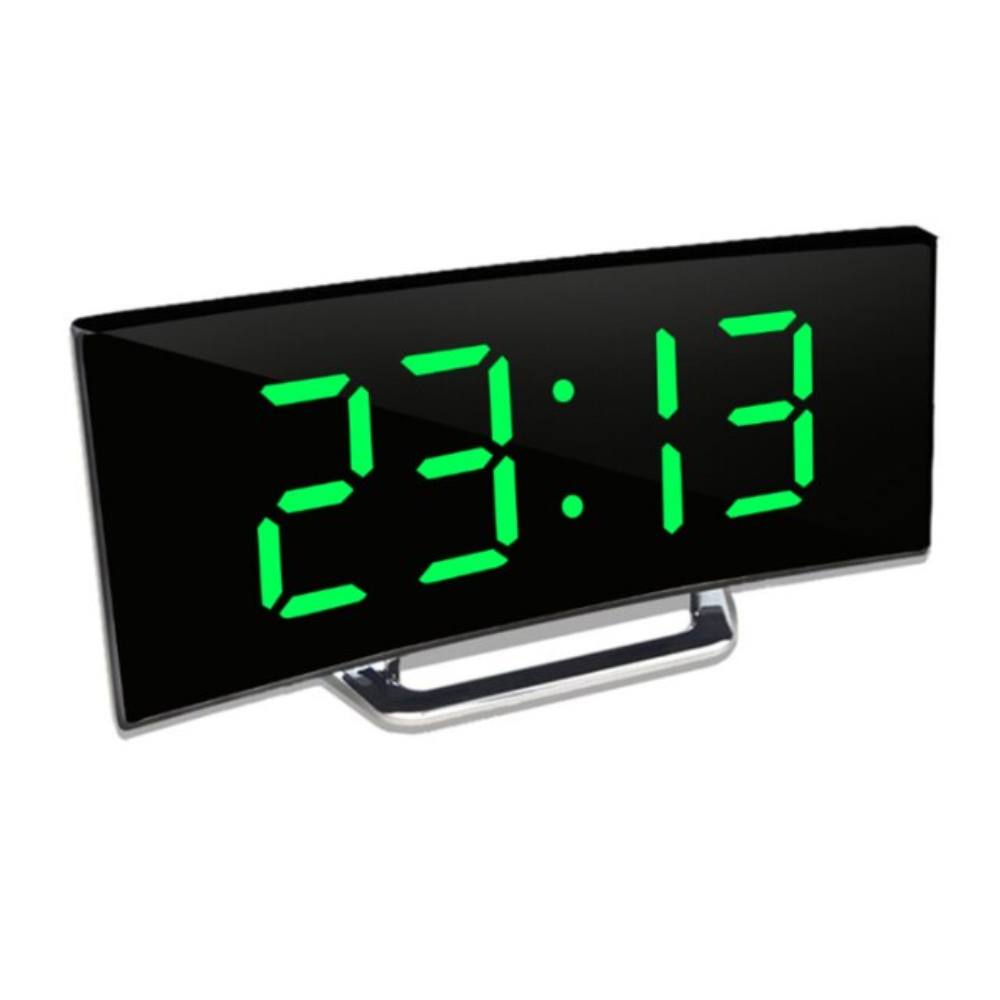 Curved LED Digital Alarm Clock with Dual Alarms and Temperature Display – Modern Design for Stylish Bedrooms 8