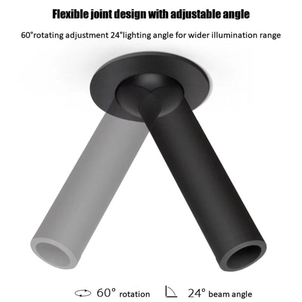 Long Cylinder LED Ceiling Spotlight with Adjustable Color Temperature – Sleek Aluminum Design 5