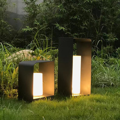 Raynos - Minimalistische Metall-LED-Bodenleuchte für den Außenbereich