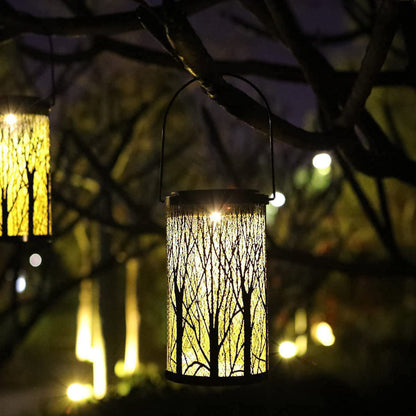 Elegant Solar Lantern in Art Deco Style – Weatherproof Outdoor Lighting 1