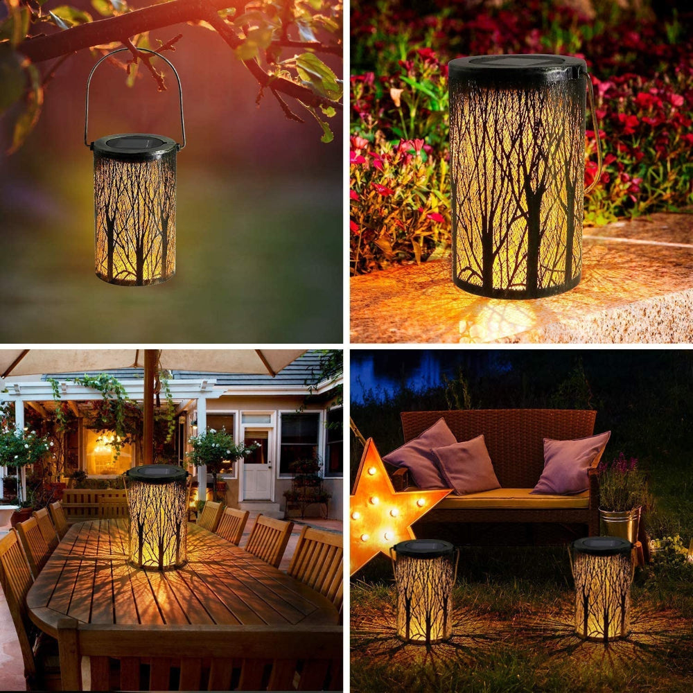 Elegant Solar Lantern in Art Deco Style – Weatherproof Outdoor Lighting 6