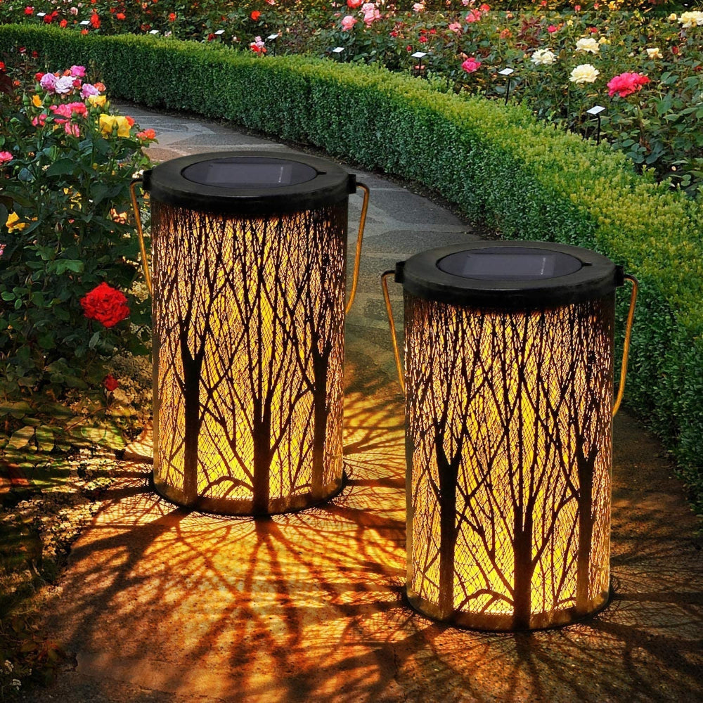 Elegant Solar Lantern in Art Deco Style – Weatherproof Outdoor Lighting 5