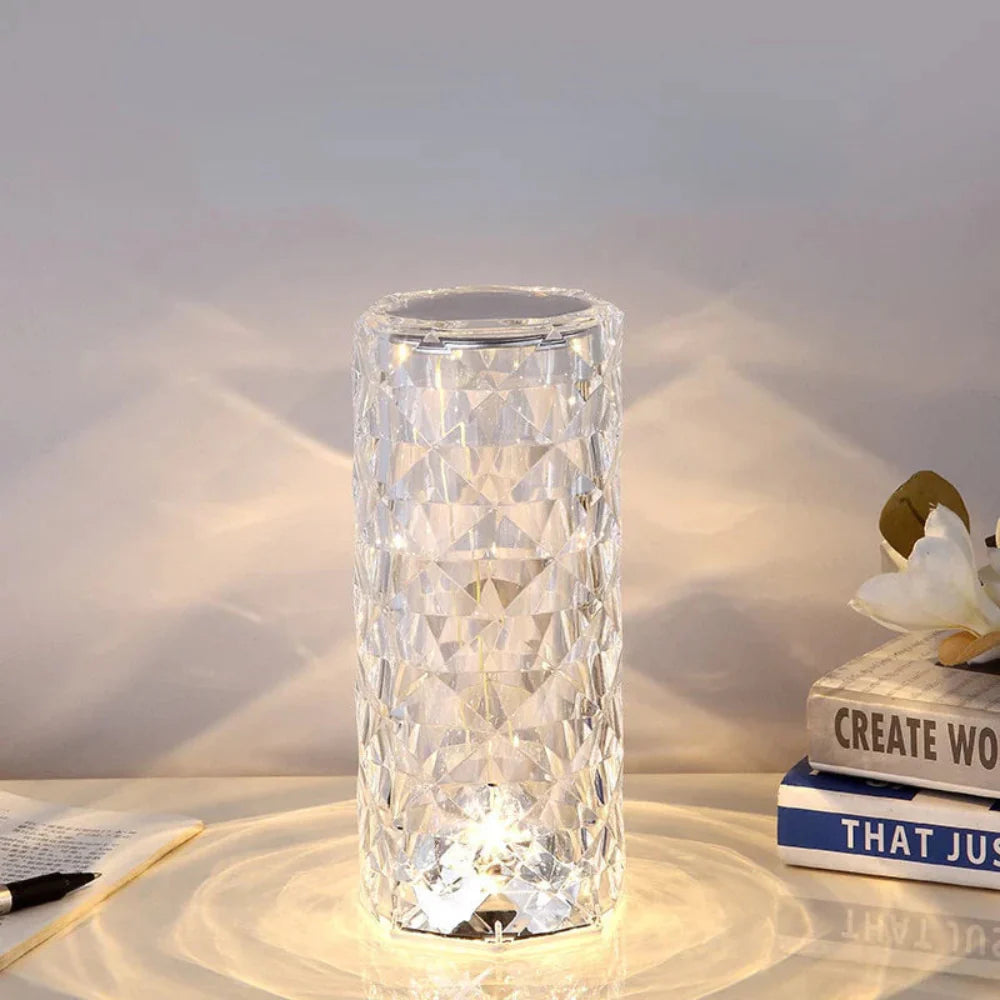 Wireless LED Crystal Lamp – Touch Control Night Light with Multiple Color Modes 1