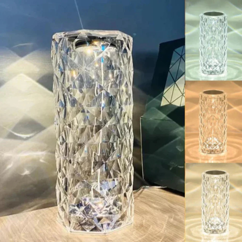 Wireless LED Crystal Lamp – Touch Control Night Light with Multiple Color Modes 5