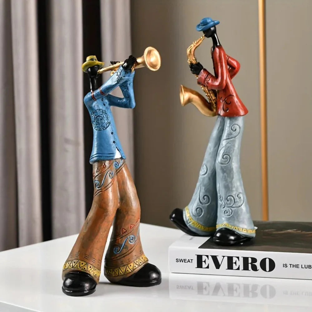 Handcrafted Jazz-Inspired Decorative Figures – Mambo Five Collection 4