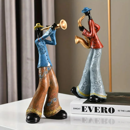 Handcrafted Jazz-Inspired Decorative Figures – Mambo Five Collection 4