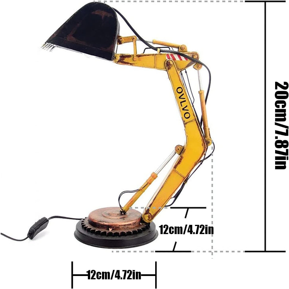 Unique LED Excavator Table Lamp with Creative Design – Industrial Style Accent Light 3