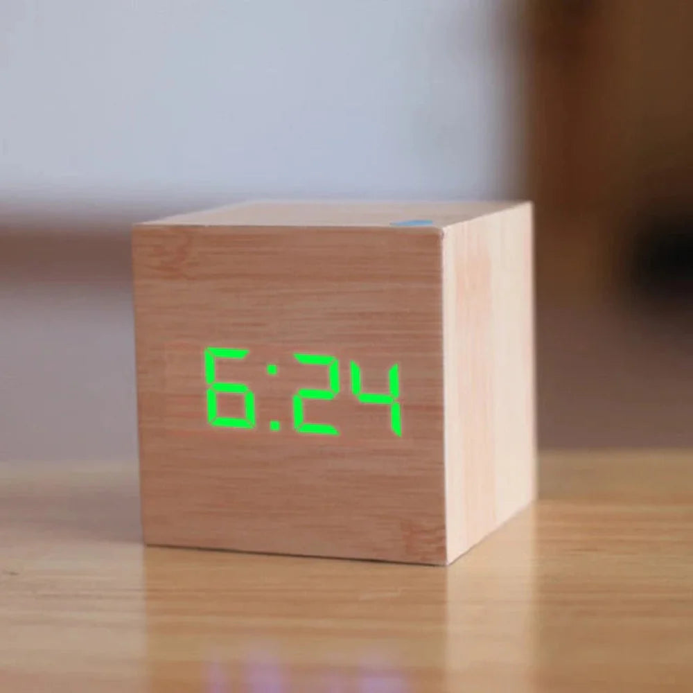 Compact Mini LED Digital Alarm Clock with Adjustable Brightness and Night Mode 8