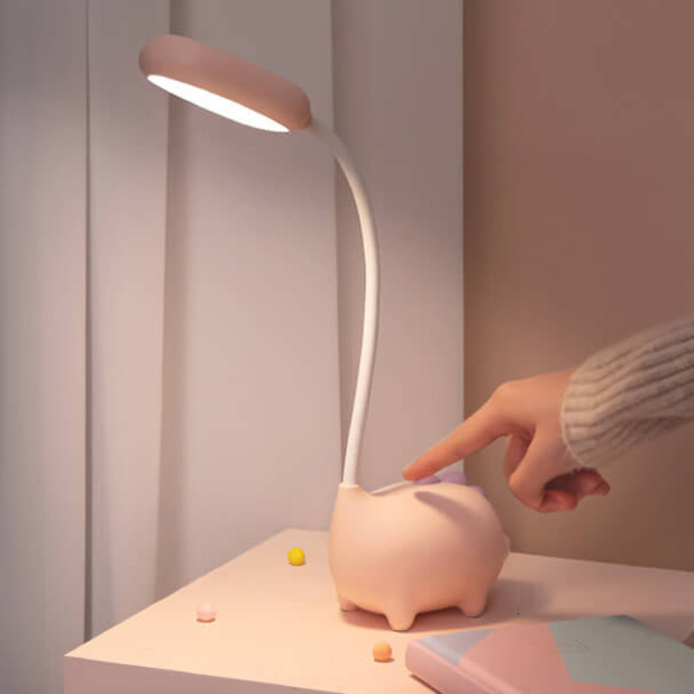 Rechargeable LED Desk Lamp with Cartoon Dinosaur Design – Eye-Friendly and Adjustable Lighting 2