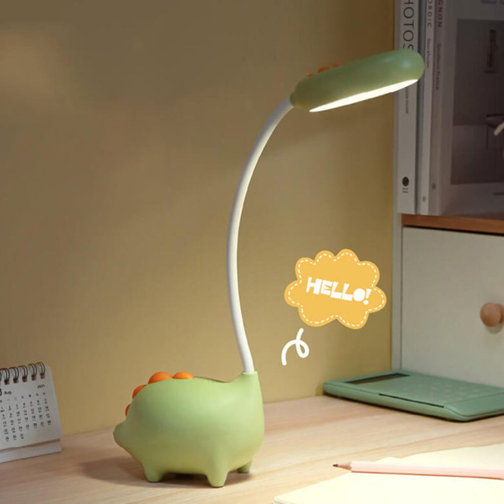 Rechargeable LED Desk Lamp with Cartoon Dinosaur Design – Eye-Friendly and Adjustable Lighting 3