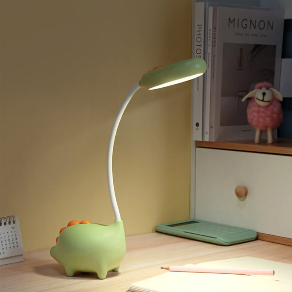 Rechargeable LED Desk Lamp with Cartoon Dinosaur Design – Eye-Friendly and Adjustable Lighting 7