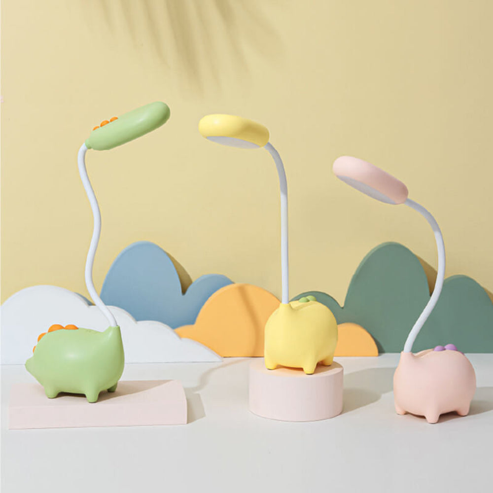 Rechargeable LED Desk Lamp with Cartoon Dinosaur Design – Eye-Friendly and Adjustable Lighting 8