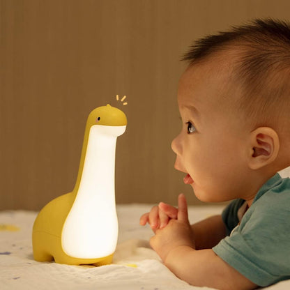 DinoSnug Dinosaur Night Light – Soft Glow LED Silicone Lamp for Kids' Room 1
