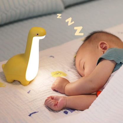 DinoSnug Dinosaur Night Light – Soft Glow LED Silicone Lamp for Kids' Room 4