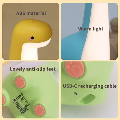 DinoSnug Dinosaur Night Light – Soft Glow LED Silicone Lamp for Kids' Room 11