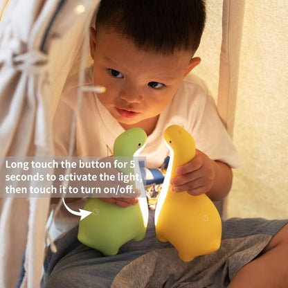 DinoSnug Dinosaur Night Light – Soft Glow LED Silicone Lamp for Kids' Room 8