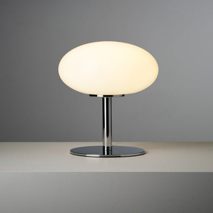 LED Table Lamp with Touch Control and USB Power – Retro-Inspired Glass and Chrome Design 5