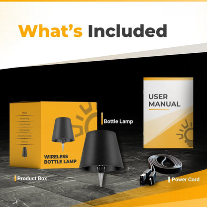 Wireless Bottle Lamp – Transform Empty Bottles into Elegant Lighting with USB Rechargeable Design 4