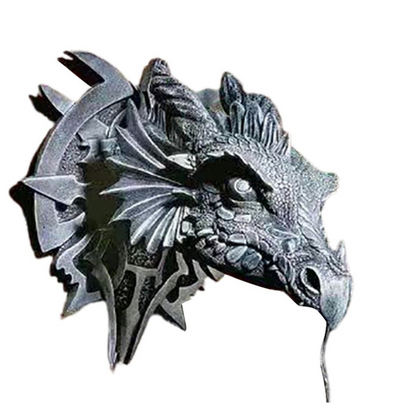 Dragon Head Wall Lamp – Mythical Decor with Detailed Resin Design for Fantasy Lovers 6