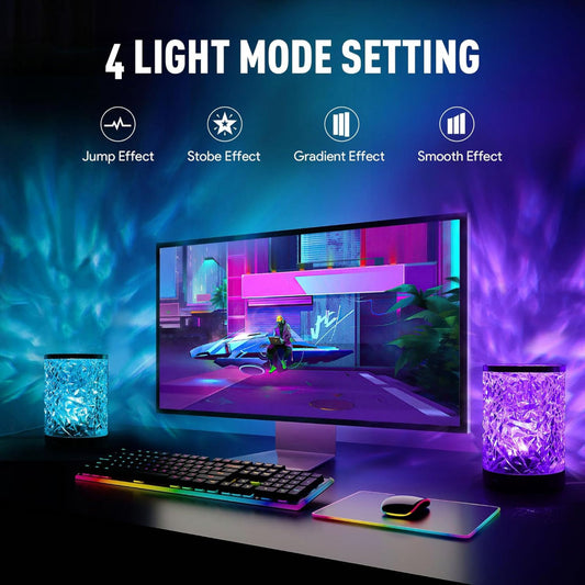 Ambient Wave Projector Light – Ocean-Inspired Mood Lamp for Relaxation and Meditation 1