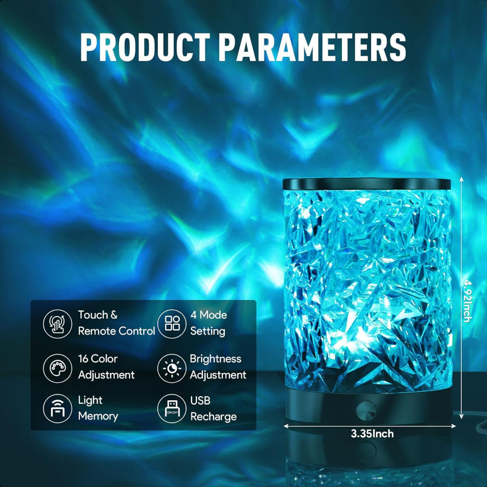 Ambient Wave Projector Light – Ocean-Inspired Mood Lamp for Relaxation and Meditation 5