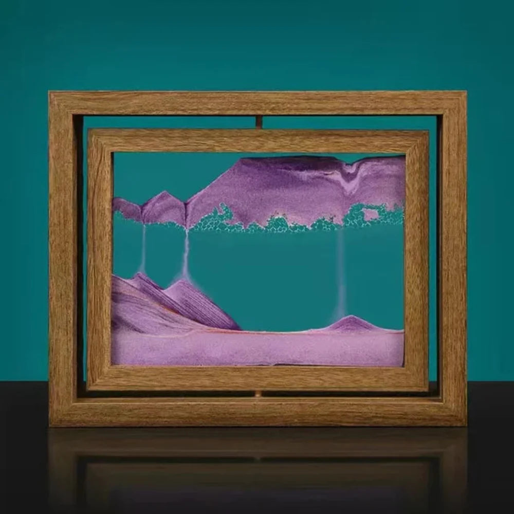 Kinetic Sand Sculpture - DriftSphere Glass Art for Relaxation and Meditation 10